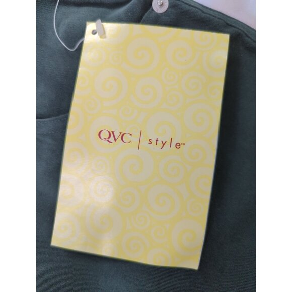 Vintage Denim & Co Size 10 QVC 29" Waist 5 Pocket Dark Olive Green Pants - Picture 4 of 8